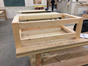 Partially built table